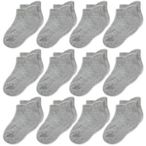 CozyWay Baby & Toddler Socks Ankle Comfy Cotton Socks For Girls and Boys No Show Infant - 12 Pack