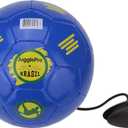 Soccer Ball Trainer  Size 2 | Solo & Group Soccer Kick Training Tool  Improve Ball Control, Juggling, Footwork & Coordination  with Adjustable Elastic Cord