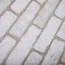 Mind Reader Removable Vinyl Wallpaper Peel and Stick Self Adhesive Wallpaper 17.75" X 393.7" Water-Resistant Contact Paper Shelf Liner White Brick