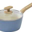 GoodCook Healthy Ceramic Titanium-Infused 2 Quart Saucepan with Lid, Light Blue  Induction Cookware, Nonstick Cooking Pan, Food Cooker for Soups, Sauces, Potatoes, Pasta, Rice (2 Quarts)
