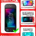 Orzly Case Compatible with Nintendo Switch 2 – Protective Travel Carry Case with Screen Padding, Game Card & microSD Slots, Zipped & Open Pockets for Accessories – 7.9" Gift Boxed