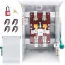 200A Generator Transfer Switch General Duty Double-Throw Safety Switch 48000W, 120/240-Volt 200 Amps Manual Transfer Switch Compact Design NEMA 3R Rainproof Non-fusible Two-Pole Three-Wire