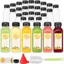 Mrhuazhai 17pcs 10oz Empty Plastic Juice Bottles with Caps Reusable Food Grade Drink Bottles with Leak-Proof Tamper Evident Caps Bulk Clear Beverage Containers for Homemade Drinks Smoothie Milk