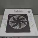 HOLMES 10" Personal Fan, Rechargeable Battery, 3 Speed Settings, Lightweight and Portable, USB Cable, Carrying Handle, Home and Office, Black Finish