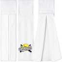 5 Pcs Softball Towel Microfiber Softball Field Towel with Hook and Loop Closure Softball Hand Towels Sweat and Maintaining Grip Softball Handkerchief for Softball Pitching Gym Sports, White