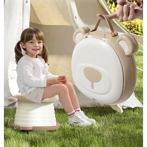 Travel Potty Seat for Toddler，Foldable Car Potty for Toddler, Portable Toilet Seat for Kids with Potty Liners, Absorbent Pads, Portable Potty Seat for Toddler Travel, Camping And Outdoor Use