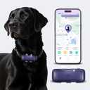 Dog Tracker Cat GPS Tracker Waterproof & Lightweight Mini Tracker Device with Real-Time Location Escape Alerts iOS & Android Fits All Pet Collars