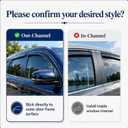 Window Rain Guards fit 2009-2015 Honda Pilot 4PC Window Visors Vent Shade Deflector