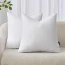 MIULEE 18x18 Inch Throw Pillow Insert Set of 2,Premium Pillow Stuffer Sham Square for Decorative Cushion Bed Couch Sofa