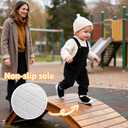 Baby Barefoot Shoes Boys Girls Wide Toe Box Toddler Sneakers for Outdoor Non-Slip with Hook and Loop Black Infant 9-12 Months