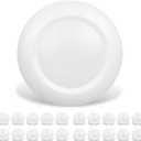 20 Packs 6 Inch LED Low Profile Recessed & Surface Mount Disk Light, Round, 15W, >900 Lumens, 3000K Warm White, CRI80, Driverless Design, Dimmable, ETL Listed, White