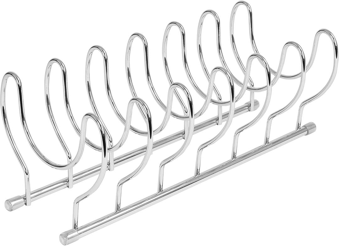 Spectrum Diversified Euro Kitchen Lid Organizer for Plates, Cutting Boards Bakeware, Cooling Racks, Pots & Pans, Serving Trays, and Reusable Containers, Chrome Spectrum Diversified Euro Kitchen Lid Organizer for Plates, Cutting Boards Bakeware, Cooling Racks, Pots & Pans, Serving Trays, and Reusable Containers, Chrome