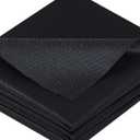 PLANTIONAL Black Iron-On Non-Woven Fusible Interfacing: 39 x 72 inch Medium Weight Non-Woven Interfacing Iron On Polyester Single-Sided Interfacing for DIY Crafts Supplies