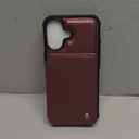 Vinich for iPhone 17 Wallet Case with Card Holder, RFID Blocking Credit Slots Kickstand Shockproof Phone Cover Fit for iPhone 17 6.3" Wine Red