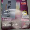 Avery Printable Address Labels with Sure Feed, 1" x 2-5/8", Matte Clear, 300 Blank Mailing Labels (18660) (One Size)