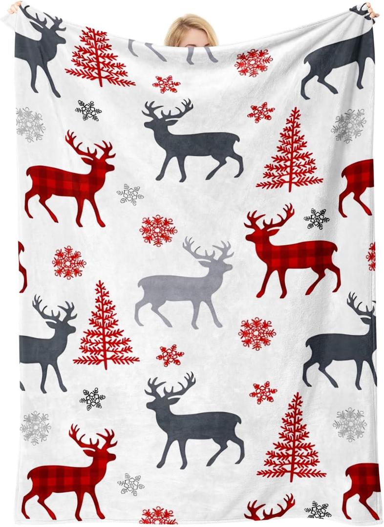 Christmas Blanket for Adults/Women/Boys/Kids, Holiday Fleece Throw Blanket for Couch/Sofa, Holiday Decor, Christmas Decorations/Gifts 40"x 60"