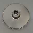 High Pressure Shower Head - Anti-Clogging Silicone Nozzles 2.5 GPM Removable Restrictor - Easy to Clean and Install - Includes Plumbers Tape - 6 inch - (Brushed Nickel 2.5GPM)