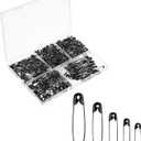 Mr. Pen- 400 Pack Black Assorted Small Bulk Large Safety Pins for Clothes