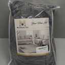 H.VERSAILTEX 4 Pieces Thick Velvet Sofa Covers Couch Covers for 3 Cushion Couch Sofa High Stretch Slipcovers Furniture Protector Form Fit Luxury Couch Cover for Dogs Width Up to 90 Inch, (Sofa,Grey)