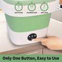 Portable Mini Washing Machine, 20L Upgraded Foldable Washer with Spin Basket, 3 Modes Deep Cleaning for Baby Clothes, Underwear & Socks, Perfect for Apartment, Dorm, Hotel, Travel & Camping