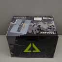 TRIANGLE Kids Motorcycle Helmets Youth Full Face Helmet Lightweight with 2 Visors DOT Approved (Large, Matte Black)