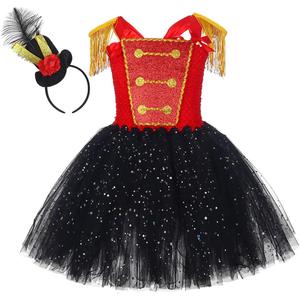 Tutu Dreams Circus Costume for Girls 1-10Y with Circus Headband Chrsitmas Gifts Birthday Party (5-6 Years)