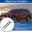 Rear Tailgate Power Lift Support Liftgate Hatch Shock Strut Electric Trunk Power Liftgate Actuator (for Infiniti QX60 16-20, 30.7"x6.3"x3.35")