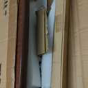 Vaunn Medical Pneumatic Adjustable Overbed Bedside Table With Wheels (Hospital and Home Use) (Walnut Brown)