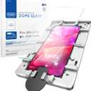 DOME GLASS Whitestone for Samsung Galaxy S25 [Perfect Full Coverage] Tempered Glass Screen Protector with a technical patent [2Pack]