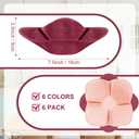 Boao 6 Pack Microwave Bowl Cozy Holder Safe Insulated Bowl Cozies Multipurpose Hot Heat Proof Soup Plate Holder to Prevent Hand from Heat and Maintain Food Warm(Rose)