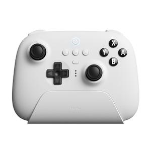 8BitDo Ultimate Bluetooth Controller with Charging Dock, Wireless Pro Controller with Hall Effect Sensing Joystick, Compatible with Switch, Windows and Steam Deck (White)
