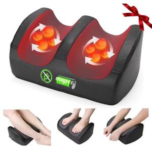 Foot Massager Christmas Gifts for Women, White Elephant Gifts for Adults Cordless Shiatsu Foot and Calf Massager with Heat, Deep Rolling Massage for Plantar Fasciitis Relief Electric Massage Tool