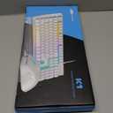 Gaming Keyboard and Mouse Combo, K1 RGB LED Backlit Wired Keyboard with 104 Key Computer PC Gaming Keyboard for PC/Laptop (Purple)