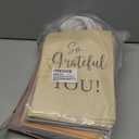 Piuaeue 50 Pcs Thank You Gift Bags Bulk, Employee Appreciation Gifts First Day of School Kraft Paper Bag Team Inspirational Supplies with Handles for Teachers Coworkers Volunteer Pastor Employees Nurses