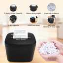 OVO-408S Mini Home Office Cross Cut Shredder, 3-Sheet Folded, 4L Bin | 428mm cross cut, jam reverse, 2m/min speed, <65dB quiet, 4min/60min cycle, shreds receipts, envelopes, home office privacy