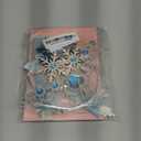 GZDUCK Ice Princess Cake Toppers- 16 Pcs Snow Theme Princess Cake Decorations with Castle, Crown, Snowflake Castle Birthday Cake Topper for Girls Kids Baby Shower