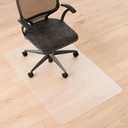 Chair Mat for Hard Floors- 48" x 30", Office Floor Mat for Rolling Chairs, Clear Plastic Desk Chair Mat, Easy Glide, Under Desk Floor Protector for Home and Office Use
