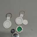 2 Pack Tracker Tags [Apple MFi Certified] Pair with Apple Find My (iOS Only) Bluetooth Air Smart Tags Key Finder Item Locator Waterproof Finder Worldwide Tracking for Pets Wallet Backpack Dogs Luggage (white)