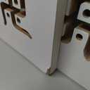 Lotus Pattern Wooden Pooja Mandir for Home with Spacious Shelf inbuilt Focus Light - White Finish - 38 Inches - Temple for Home