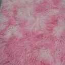 Merelax Soft Shaggy Rug for Kids Bedroom, Oval 2.6'x5.3' Plush Fluffy Rugs for Living Room, Furry Carpet for Teen Girls Room, Anti-Skid Fuzzy Comfy Rug for Nursery, Cute Baby Play Mat, Tie-Dyed Pink
