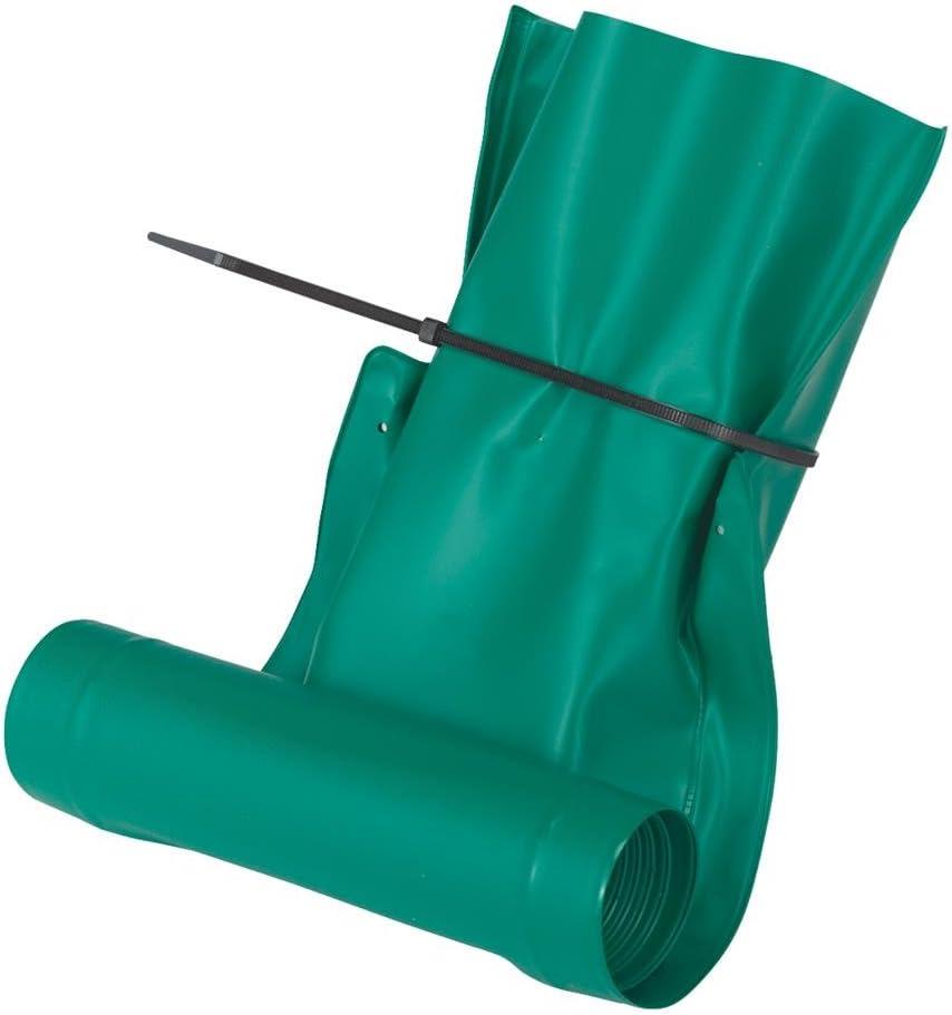 Frost King DE46 Automatic Plastic Drain Away Downspout Extender, Extends 4-Feet, Green
