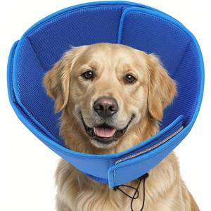 AOFITEE Soft Dog Cone Collar Anti-Licking, Dog Cone Alternative After Surgery, Elizabethan Cones for Large Dogs Post-Surgery, Neuter Recovery Pet Dogs E-Collar(Blue,X-Large)