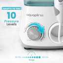 Bostontech Water Flosser Deep Oral Cleaning with Electric Power Oral irrigator with 10 Adjustable Pressure Levels 9 Nozzles Includes Special Nasal tip 600 ml Tank Ideal for Gums Braces Implants