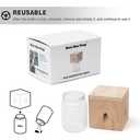 2 PCS Wood Carpenter Bee Trap for Outside - Best Bee Trap - Cube Style Nature Hanging Carpenter Bee Traps Plastic Jar Outdoor - Insect Traps