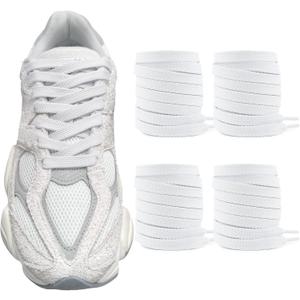 3 x UamGlsob 2 Pairs Flat Shoelaces for New Balance 9060, 574, 997, 998, 990, 1500 Sneakers, Athletic Classic Replacement Laces