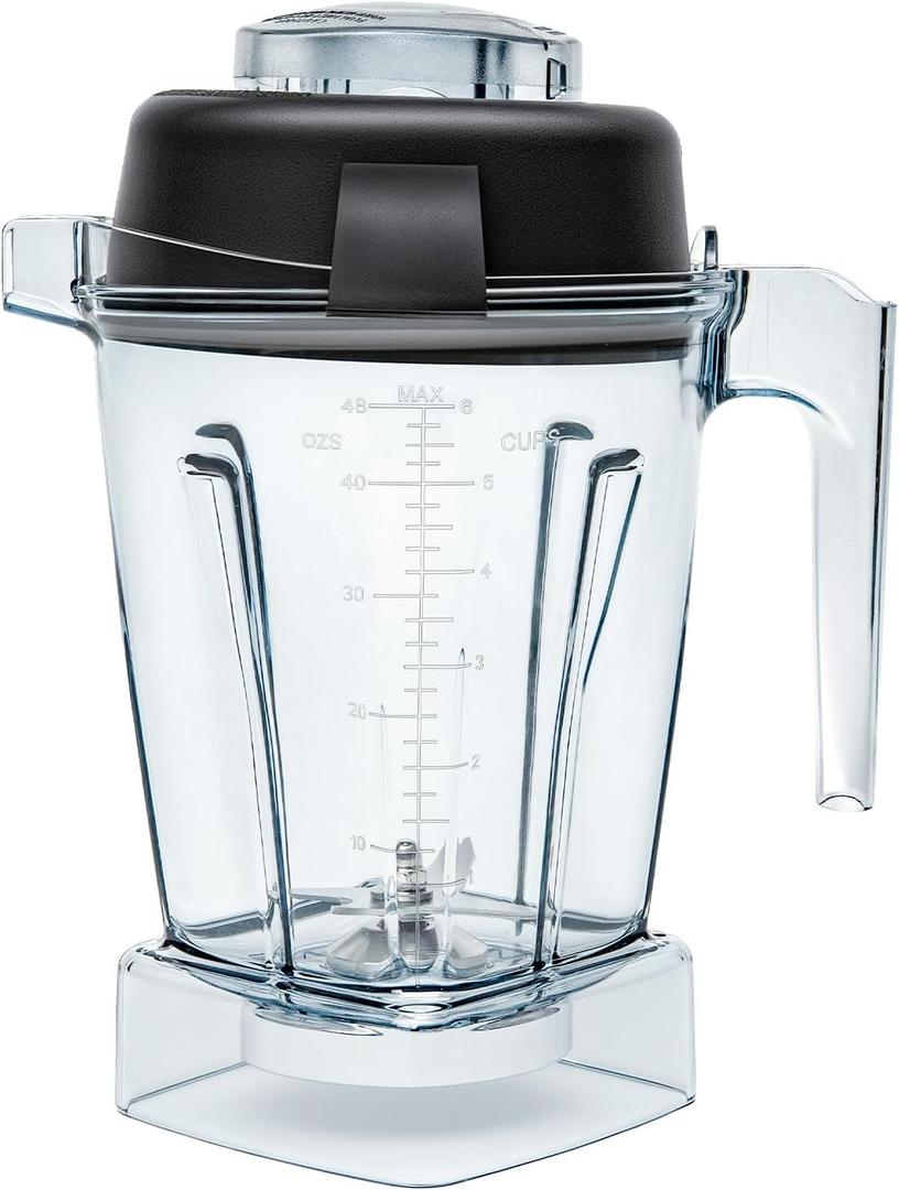 48oz Blender Pitcher Compatible with Vitamix 5200 5300 750 7500 5000 6300 E310 E320 Replacement Container with Stainless Steel Blades, Fits Classic & Explorian Series