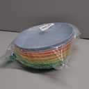 Nook Theory 8-Pack Reusable Wheat Straw Plates Set - Non Toxic and Non Plastic Dinner Plates for Kids and Adults, Lightweight Unbreakable Plate, Microwave Safe and Dishwasher Safe (Meadow 9")