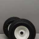 13x5.00-6 Rubber Lawn Mower Tire and Wheel, 2 Pcs Replacement 13x5-6nhs Riding Mowers Lawn Pneumatic Tire with Bearing Bore 3/4" & 5/8", 3" -4.5" Centered Hub