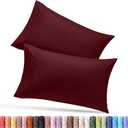 Utopia Bedding Queen Pillow Cases - 2 Pack - Envelope Closure - Soft Brushed Microfiber Fabric - Shrinkage and Fade Resistant Pillow Covers Queen Size 20 X 30 Inches (Queen, Burgundy)