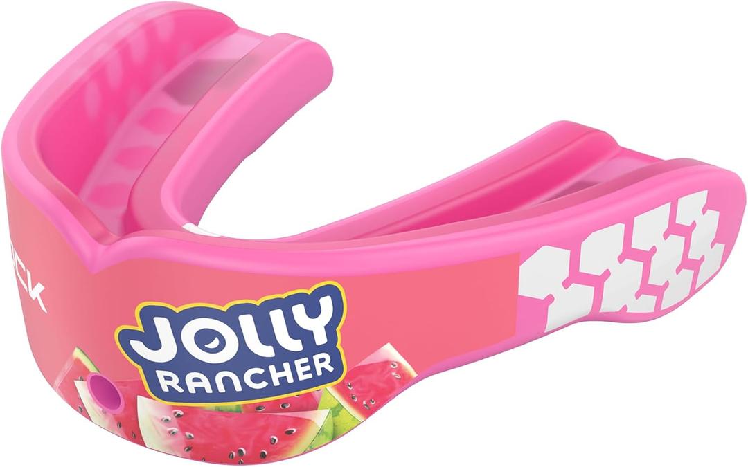 Shock Doctor, Gel Max Power Flavor Mouth Guard, Football, Lacrosse, Hockey, MMA, Boxing, Youth & Adult (Jolly Rancher Watermelon)